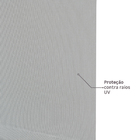 Persiana Rolô Tela Solar Sloop PVC Cinza 1,60x1,60m Inspire