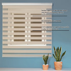 Persiana Rolo Zebra Bando 1,40 X 2,20 Double Vision Castor