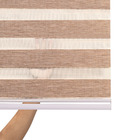 Persiana Rolo Zebra Bando 1,60 X 1,60 Double Vision Castor