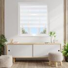 Persiana Rolô Zebra Dupla 1,20m X 2,60m Branca