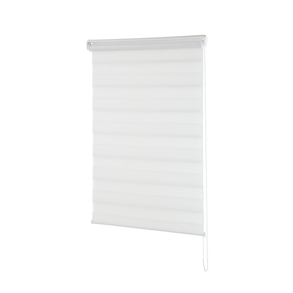 Persiana Rolô Zebra Dupla 1,20m X 2,60m Branca