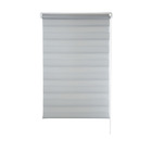 Persiana Rolô Zebra Dupla 1,60m X 1,60m Cinza