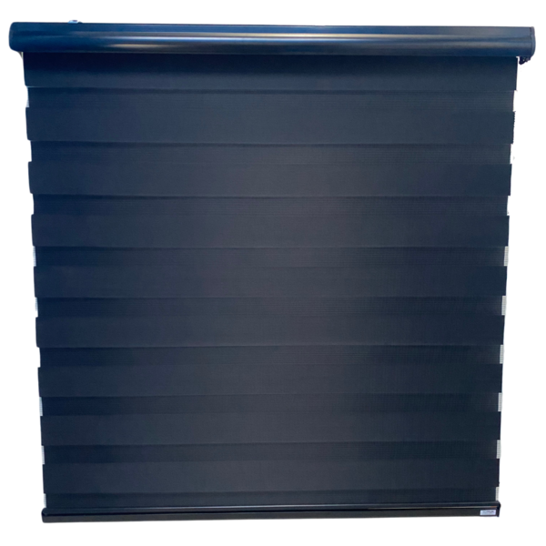 Persiana Rolo Zebra Total Preta 220 (l) X 220 (a) Cm Cortina