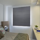 Persiana Romana (1,55larg. X 1,50alt.) Blackout Cinza Escuro