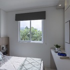 Persiana Romana (1,55Larg. x 1,50Alt.) Tecido Blackout Preto