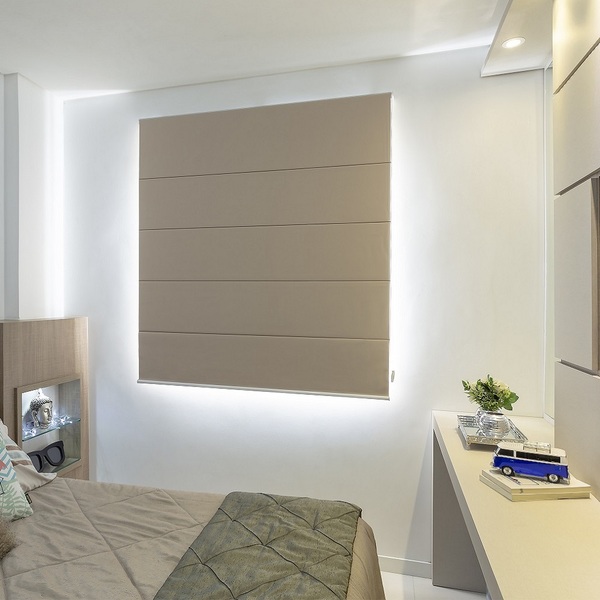 Persiana Romana (2,20lar. X 1,80alt.) Blackout Marrom - Vogaf