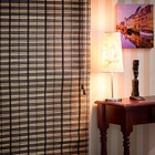Persiana Romana  Bambu 140larg X 160alt Nogueira