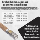 Persiana Romana Bambu Block 100larg X 220alt Natural
