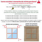 Persiana Romana Bambu Block 120larg X 160alt Natural