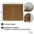 Persiana Romana Bambu Block 180larg X 160alt Natural