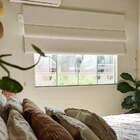 Persiana Romana Bege Linho - 0,80m Larg X 2,50m Alt - Tecido