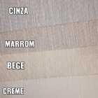 Persiana Romana Bk (linho Mesclado) - 1,20mx1,20m - Cinza