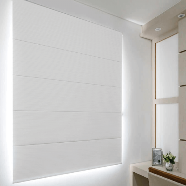 Persiana Romana Blackout Branca - 1,70m X 1,50m