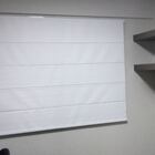 Persiana Romana Branca - 1,90m Larg X 1,40m Alt - Tecido Blac