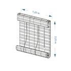 Persiana Romana Em Bambu 1,60larg X 1,60alt Nogueira