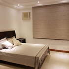 Persiana Romana Marrom - 1,70m Larg X 2,00m Alt - Tecido Blac