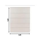 Persiana Romana Translucido 140X160 BG