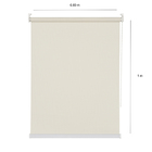 Persiana Screen Solar Rolo 0,60m X 1,00m Champagne Sala Quart