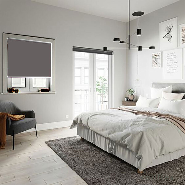 Persiana Semi-bk Cinza 2,05 Larg X 2,20 Alt - 97% Blackout Ro