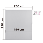 Persiana Tela Solar Rolô PVC Cinza Sloop 2,2x2m Inspire