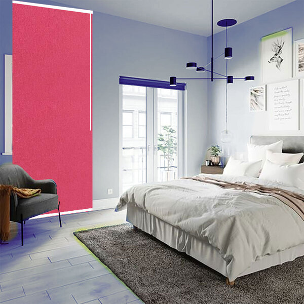 Persiana Vermelha 1,80 Larg X2,70 Alt - Translucida - Rollfle