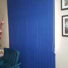 Persiana Vertical Azul - 1,60m Larg X 1,10m Alt - Tecido Blac