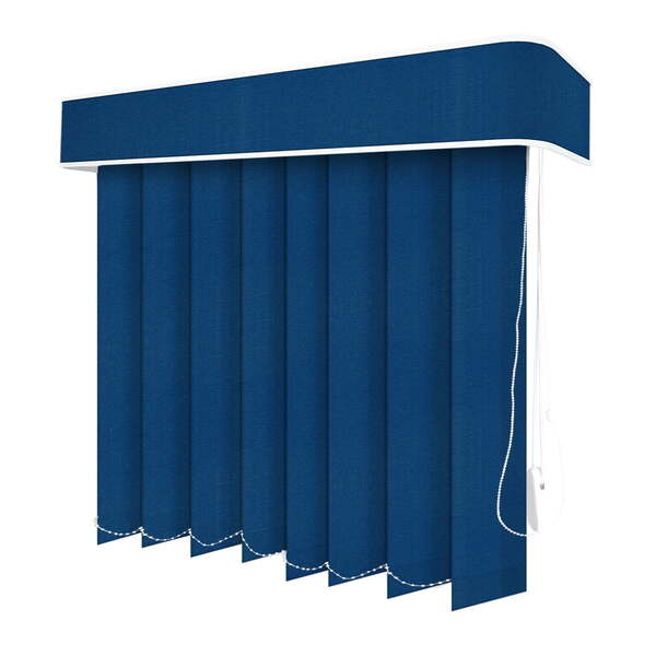 Persiana Vertical Azul - 1,60m Larg X 1,30m Alt - Tecido Blac