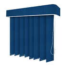 Persiana Vertical Azul - 2,60m Larg X 1,80m Alt - Tecido Blac