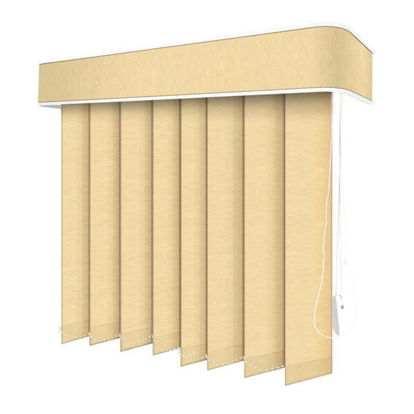 Persiana Vertical Bege Claro - 0,80m Larg X 1,20m Alt - Tecid