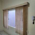 Persiana Vertical Bege Escuro - 0,60m Larg X 1,80m Alt - Teci