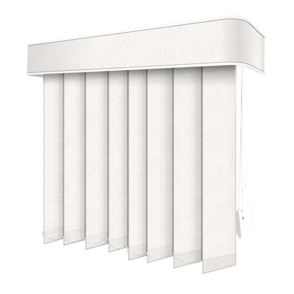 Persiana Vertical Branca - 0,60m Larg X 1,70m Alt - Tecido Tr