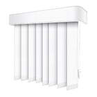 Persiana Vertical Branca - 1,20m Larg X 1,20m Alt - Tecido Bl