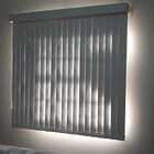 Persiana Vertical Cinza - 1,20m Larg X 1,20m Alt - Tecido Bla