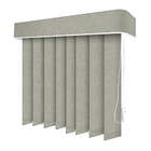 Persiana Vertical Cinza - 1,40m Larg X 1,20m Alt - Tecido Tra