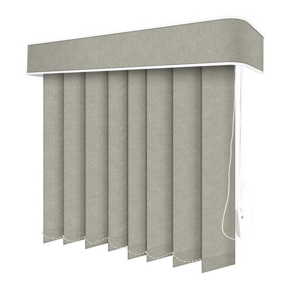 Persiana Vertical Cinza - 1,50m Larg X 2,30m Alt - Tecido Tra