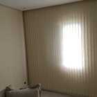 Persiana Vertical Creme - 0,60m Larg X 1,30m Alt - Tecido Tra