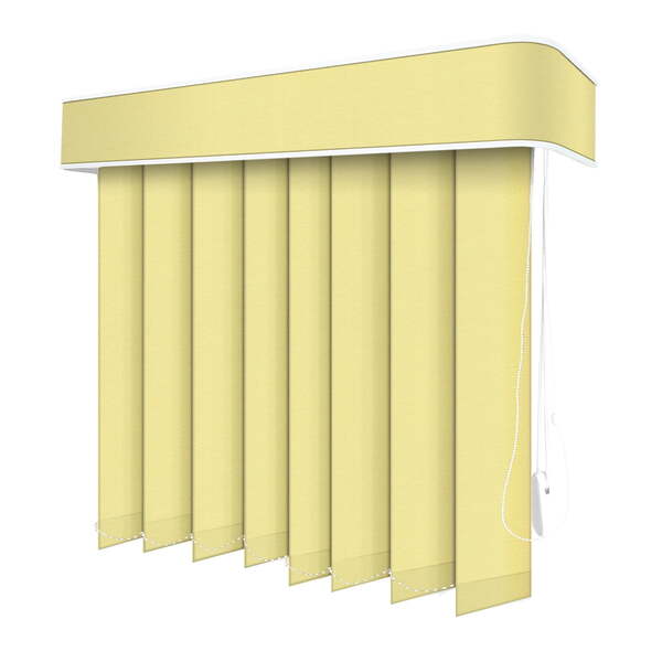 Persiana Vertical Creme - 2,40m Larg X 1,20m Alt - Tecido Bla