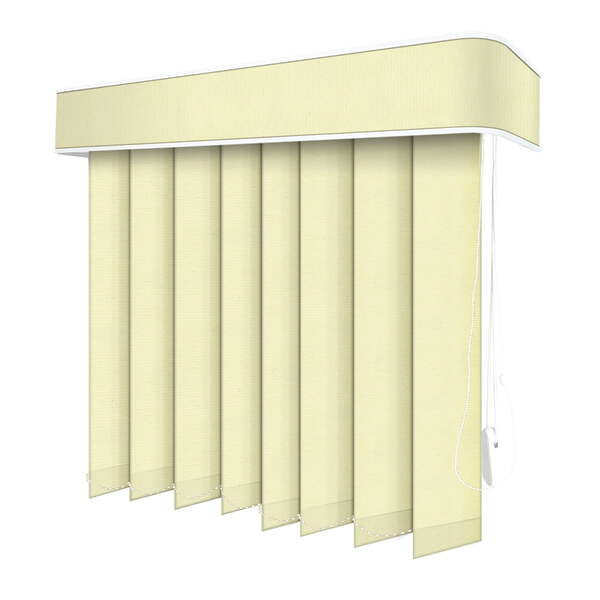 Persiana Vertical Creme - 3,00m Larg X 2,70m Alt - Tecido Tra