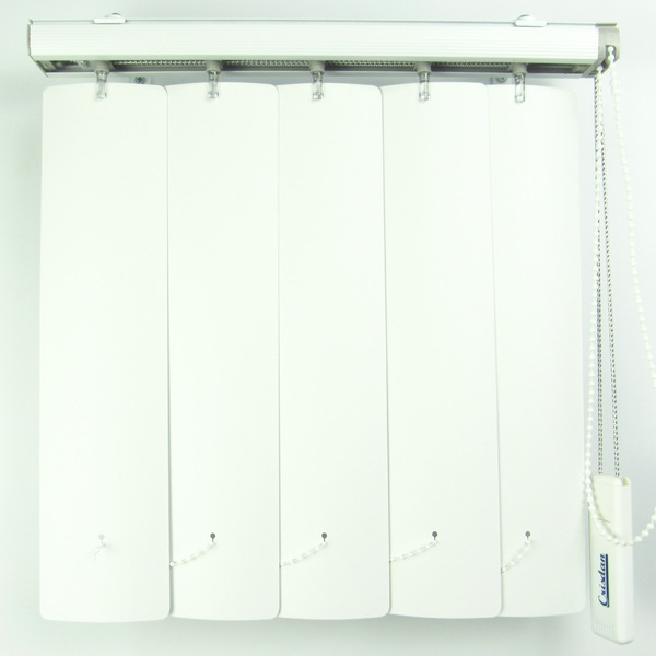 Persiana Vertical Em Pvc Crisdan Larg 1,60 X 1,40 Alt Branca