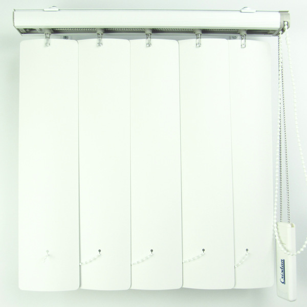 Persiana Vertical Em Pvc Crisdan Larg 2,10 X 2,20 Alt Branco