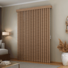 Persiana Vertical Em Tecido Blackout Com Bando Crisdan Largur