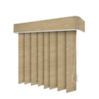 Persiana Vertical Em Tecido Blackout Com Bando Crisdan Largur