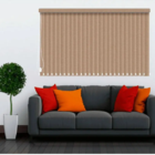 Persiana Vertical Em Tecido Blackout Crisdan Largura 2,00 X 2