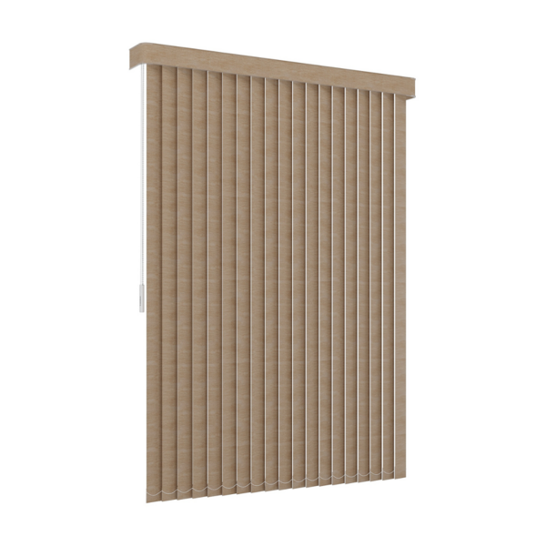 Persiana Vertical Em Tecido Com Bandô 1.50 X 1.50 (lxa) Cm Be