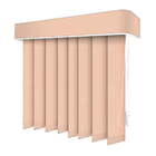 Persiana Vertical Rosa - 1,20m Larg X 1,10m Alt - Tecido Blac