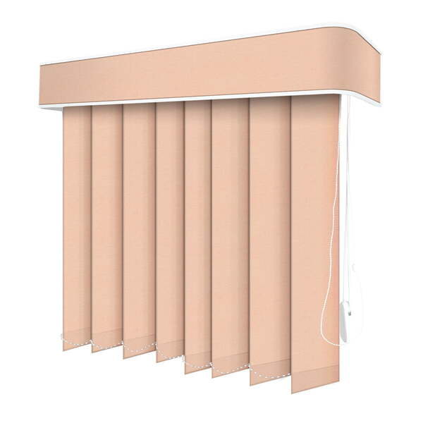 Persiana Vertical Rosa - 3,00m Larg X 1,70m Alt - Tecido Blac