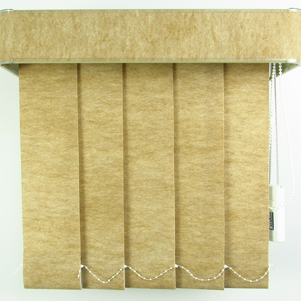 Persiana Vertical Tecido Com Bandô L 1,35 X 1,35 A Bege M Beg