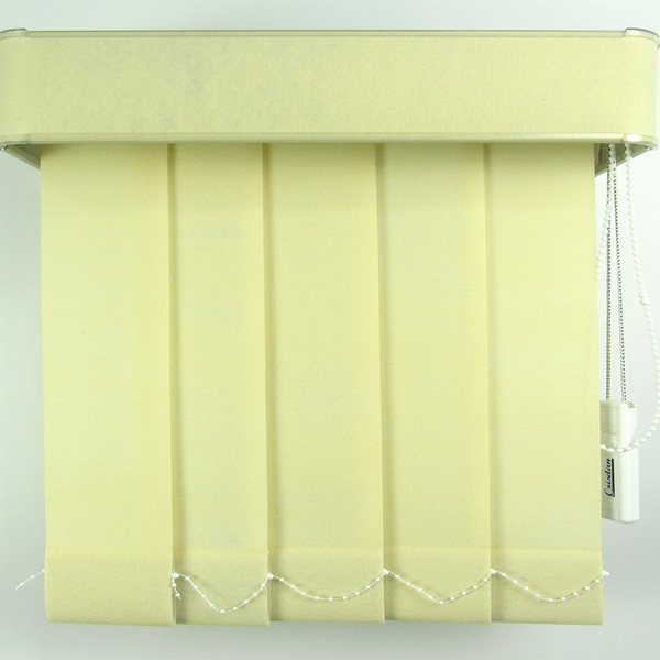 Persiana Vertical Tecido Com Bandô L 1,90 X 2,30 A Creme Crem