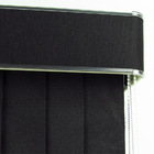 Persiana Vertical Tecido Com Bandô L 1,90 X 2,30 A Preta Pret