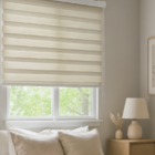 Persiana Zebra Prime 140larg X 160alt Mescla Bege